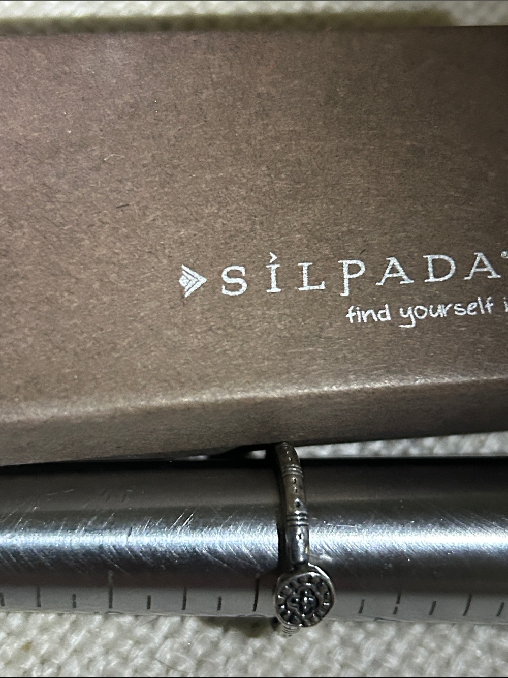 Silpada Sterling Silver Floral Dot Ring - Silver - Picture 2 of 3